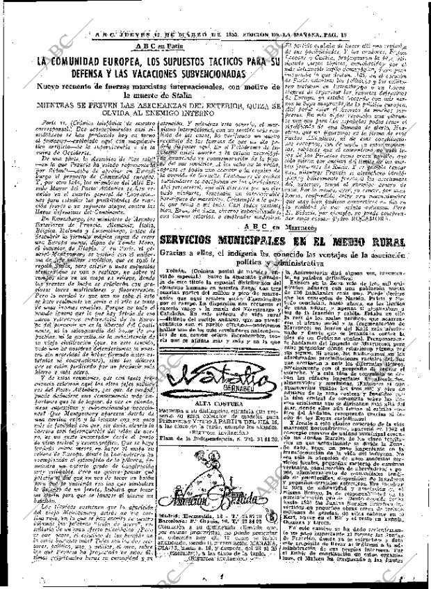 ABC MADRID 12-03-1953 página 19