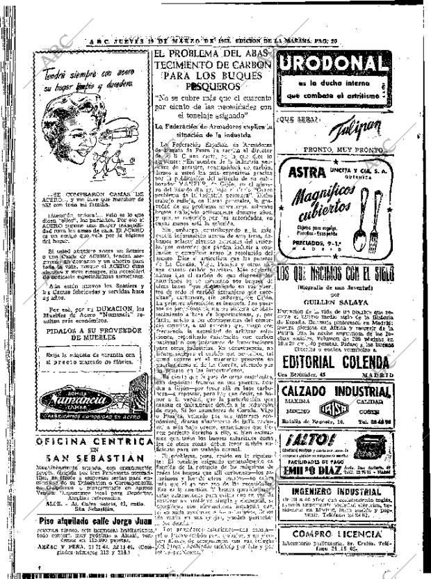 ABC MADRID 19-03-1953 página 20