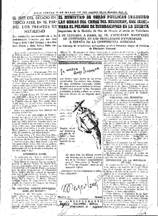 ABC MADRID 19-03-1953 página 21