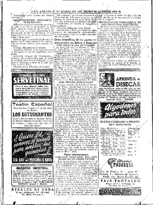 ABC MADRID 21-03-1953 página 16