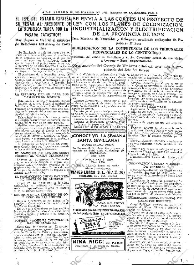 ABC MADRID 28-03-1953 página 9