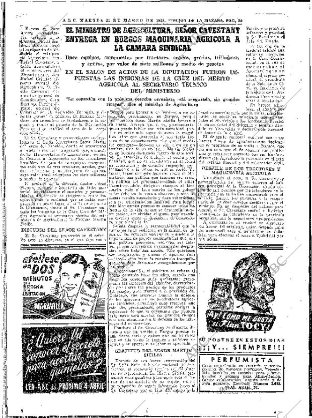 ABC MADRID 31-03-1953 página 20