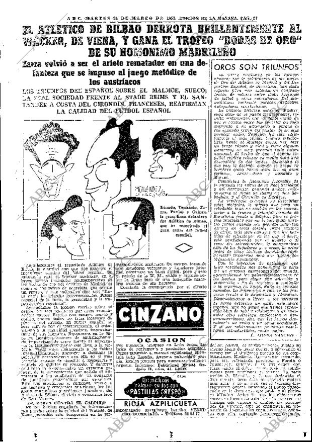 ABC MADRID 31-03-1953 página 27