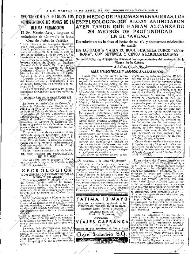 ABC MADRID 14-04-1953 página 15