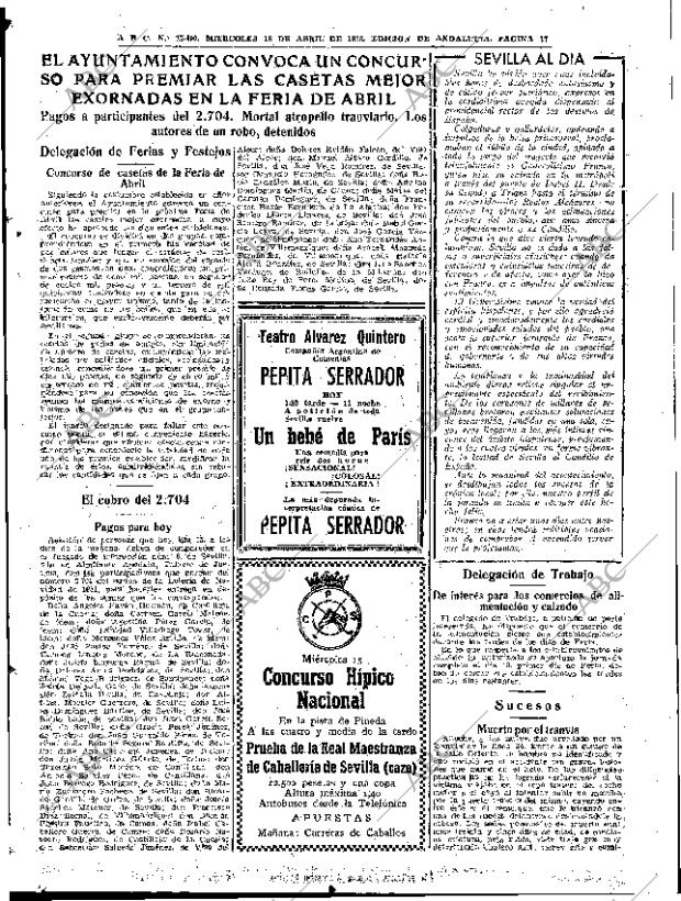 ABC SEVILLA 15-04-1953 página 17