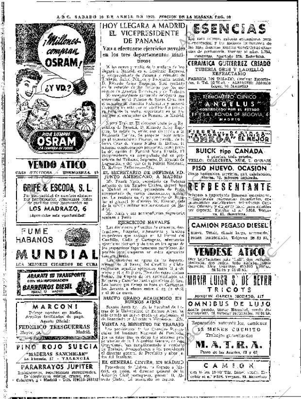 ABC MADRID 18-04-1953 página 20