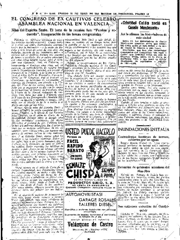 ABC SEVILLA 18-04-1953 página 19