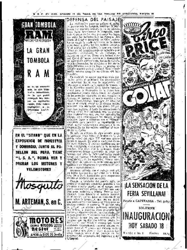 ABC SEVILLA 18-04-1953 página 20