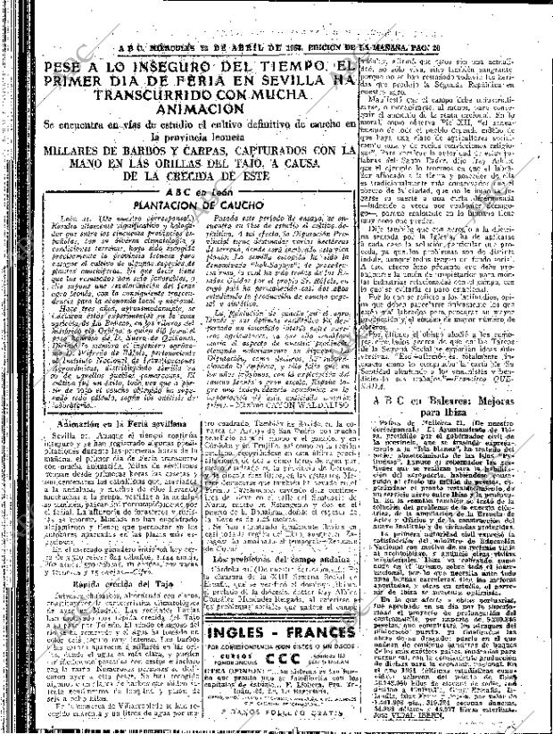 ABC MADRID 22-04-1953 página 20
