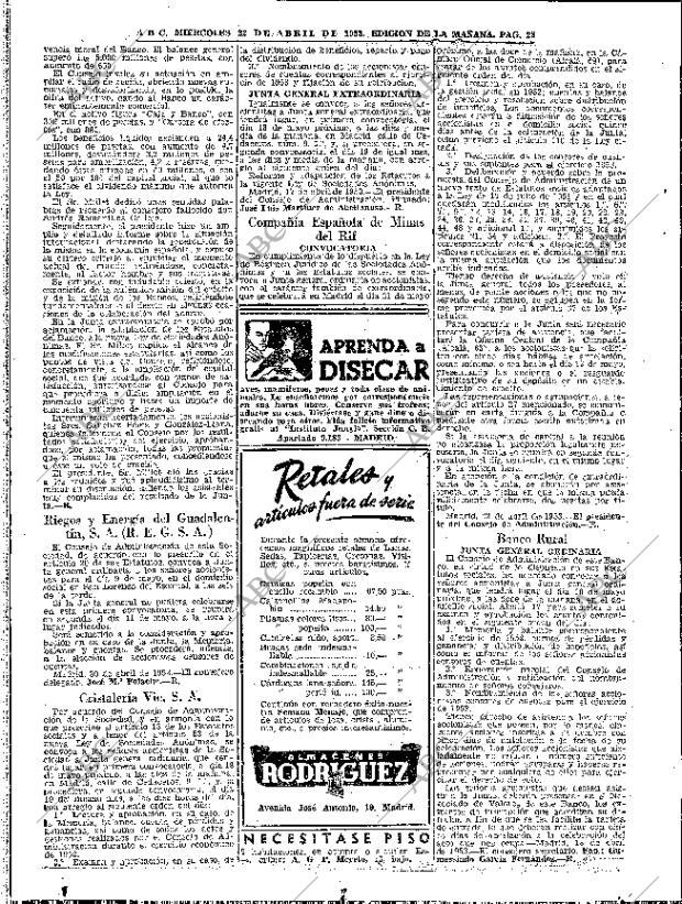 ABC MADRID 22-04-1953 página 28