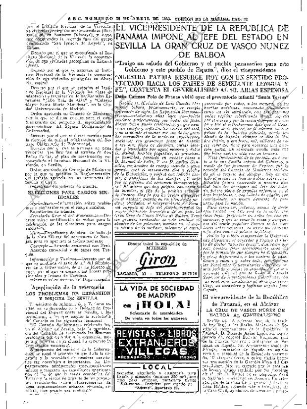 ABC MADRID 26-04-1953 página 33