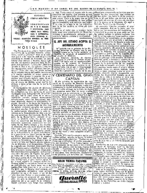 ABC MADRID 28-04-1953 página 22