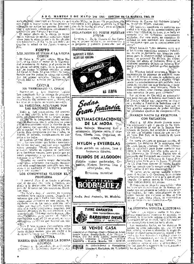 ABC MADRID 05-05-1953 página 20