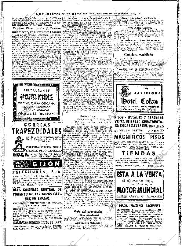 ABC MADRID 19-05-1953 página 40