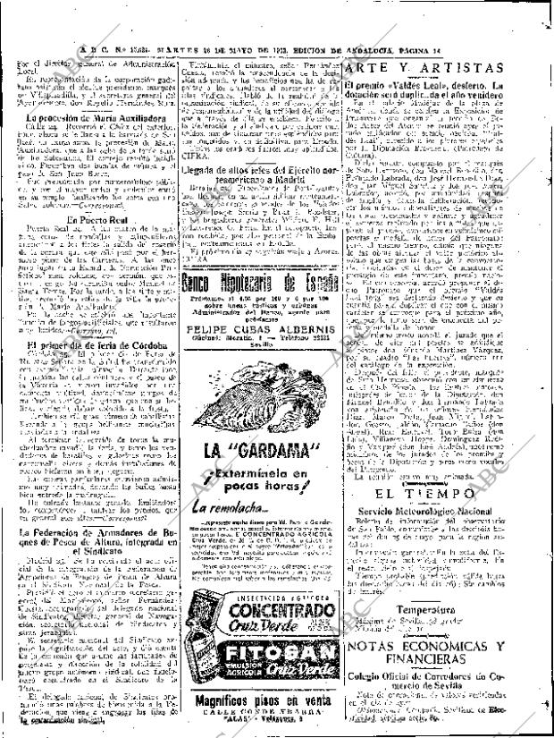 ABC SEVILLA 26-05-1953 página 14