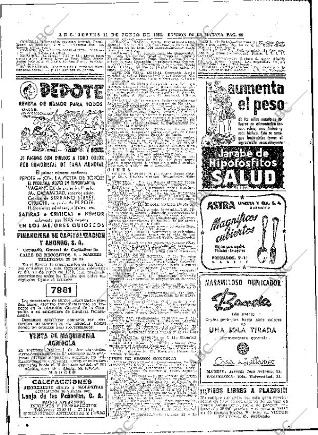 ABC MADRID 11-06-1953 página 44
