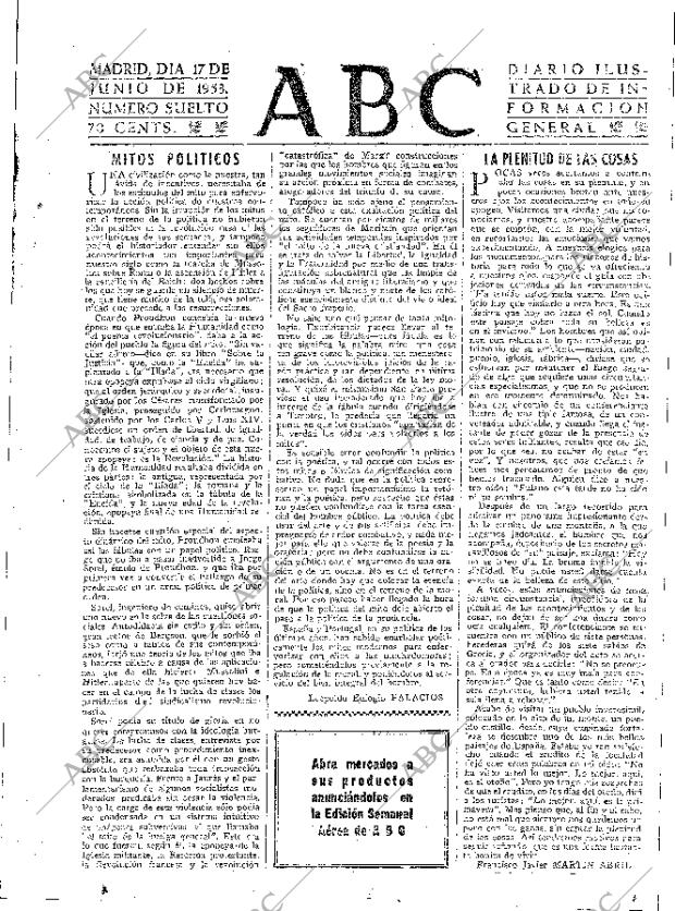 ABC MADRID 17-06-1953 página 3