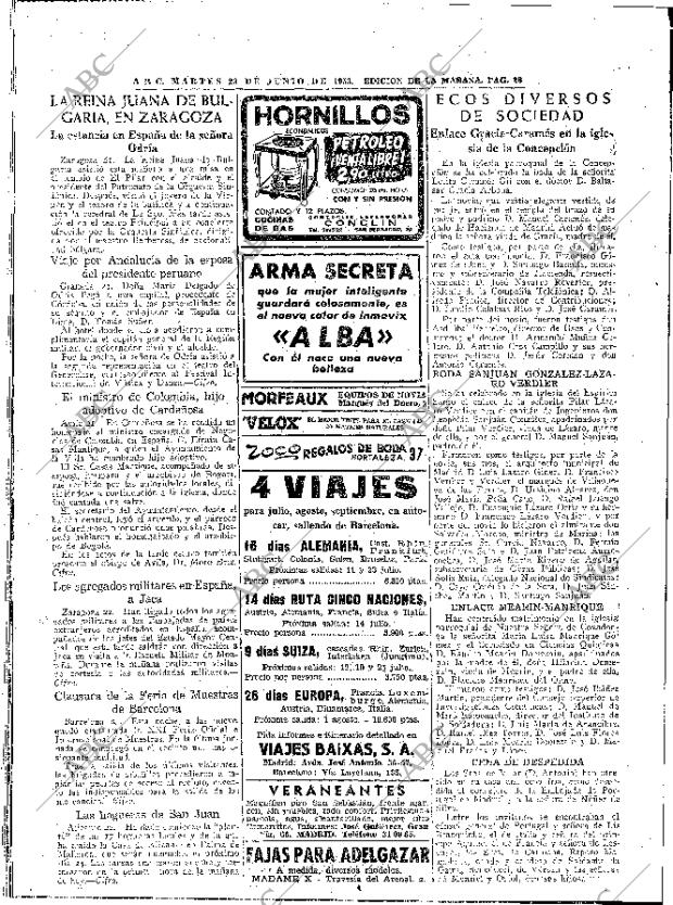 ABC MADRID 23-06-1953 página 28
