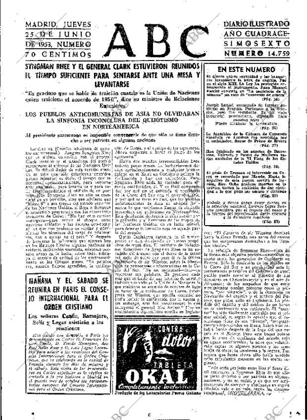 ABC MADRID 25-06-1953 página 23