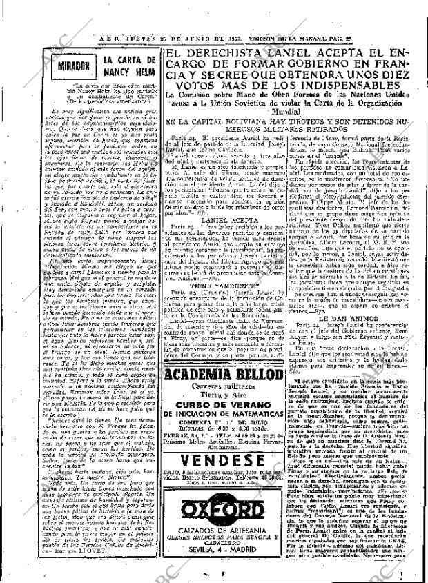ABC MADRID 25-06-1953 página 25