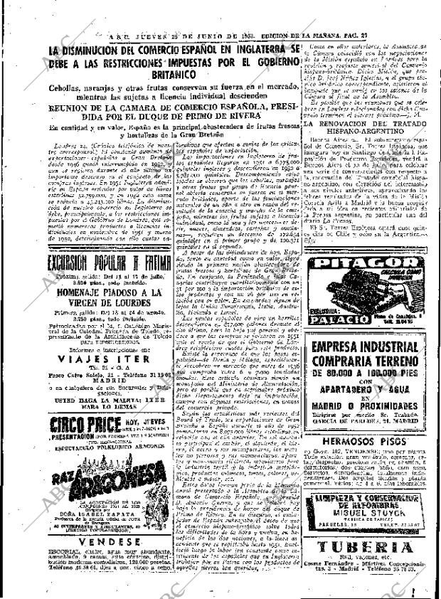 ABC MADRID 25-06-1953 página 27