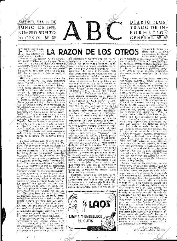 ABC MADRID 25-06-1953 página 3
