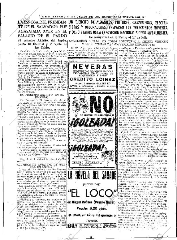 ABC MADRID 27-06-1953 página 27