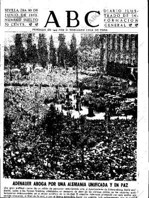 ABC SEVILLA 30-06-1953 página 1