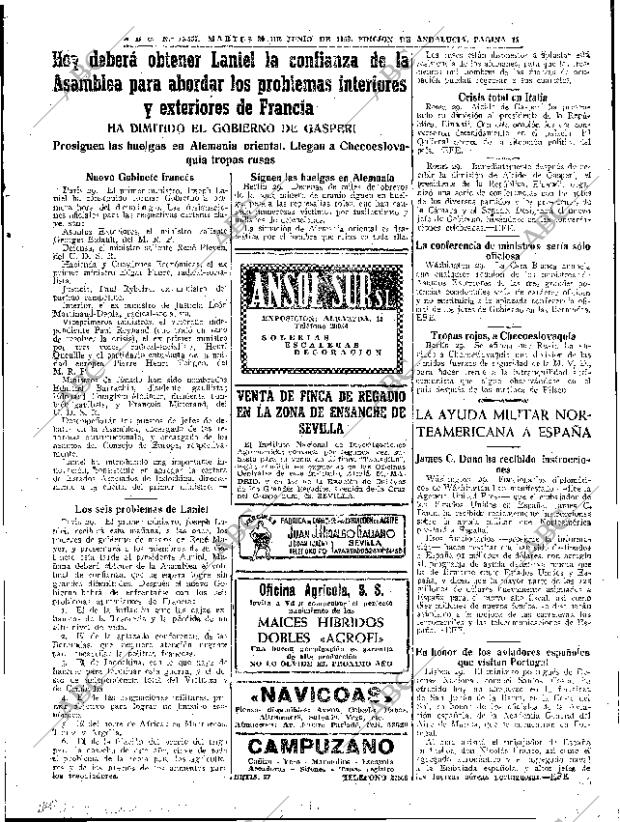 ABC SEVILLA 30-06-1953 página 11