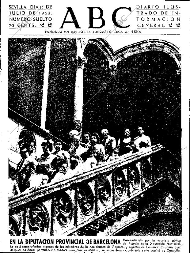 ABC SEVILLA 15-07-1953 página 1