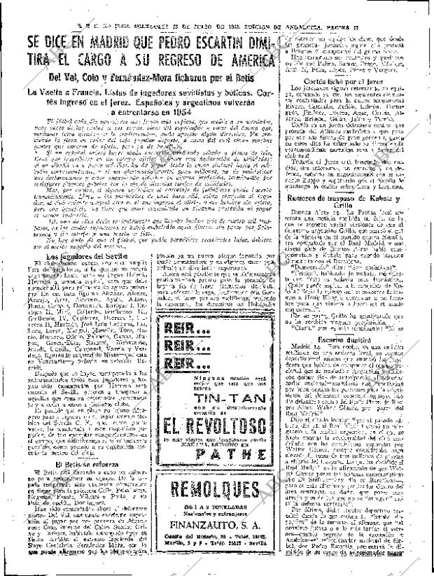 ABC SEVILLA 15-07-1953 página 17