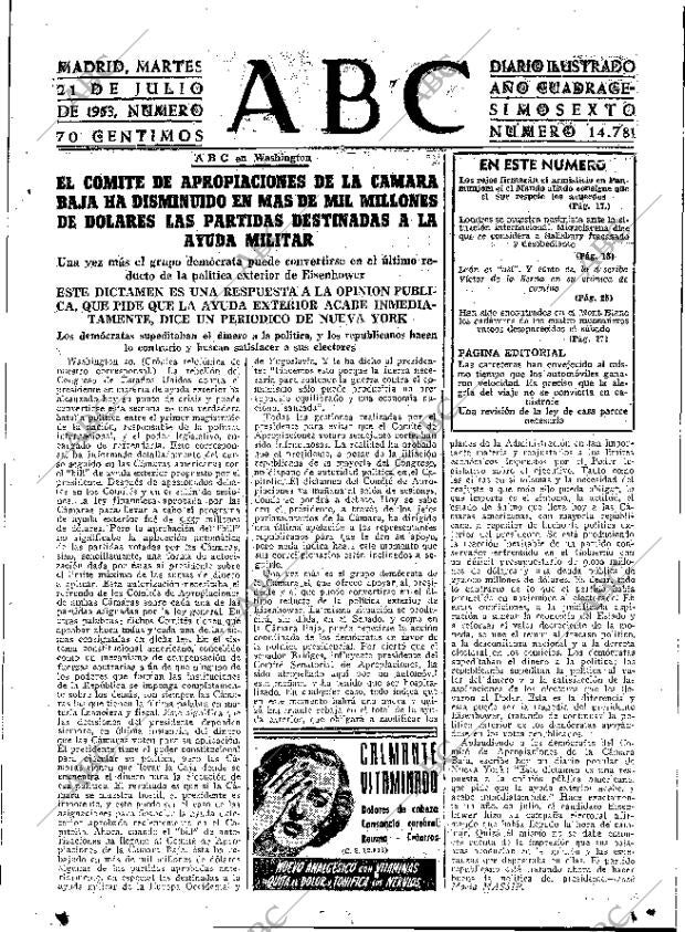 ABC MADRID 21-07-1953 página 15