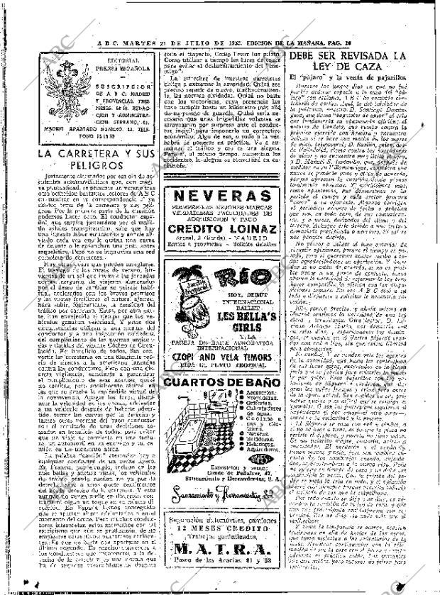 ABC MADRID 21-07-1953 página 16