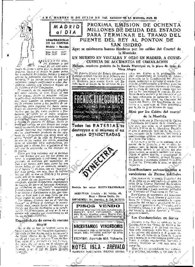 ABC MADRID 21-07-1953 página 23