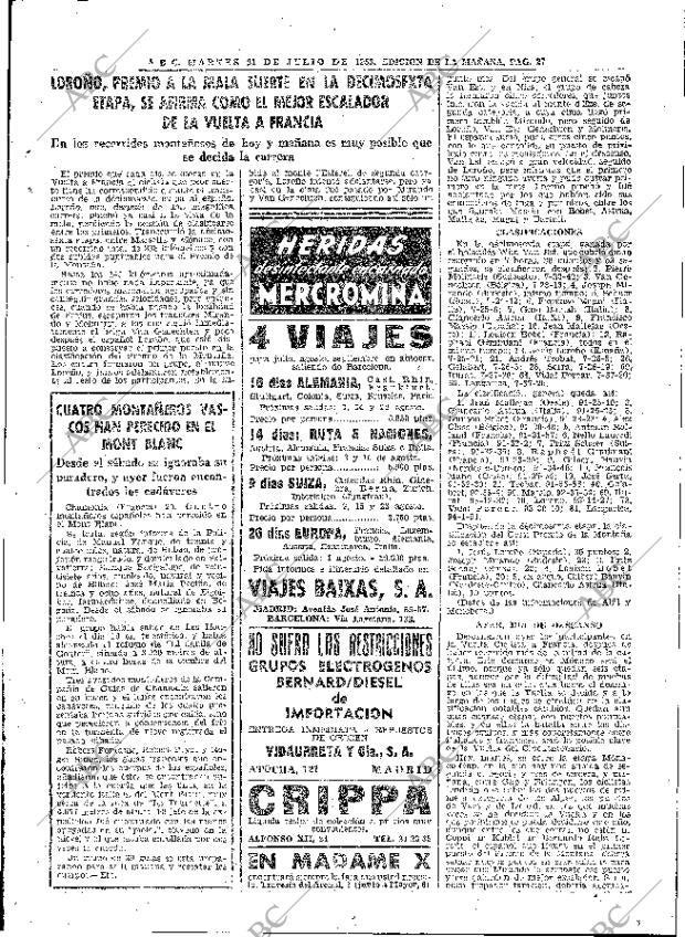 ABC MADRID 21-07-1953 página 27