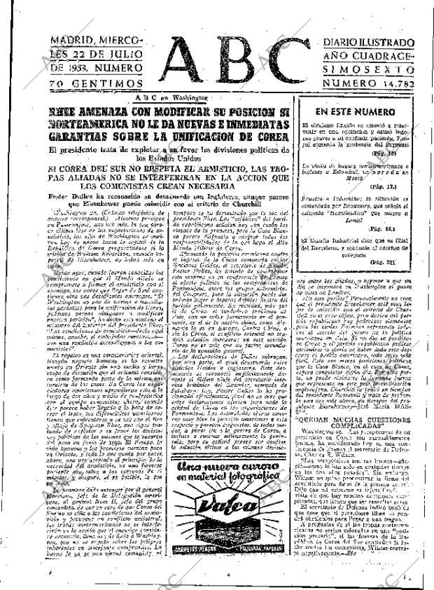 ABC MADRID 22-07-1953 página 15