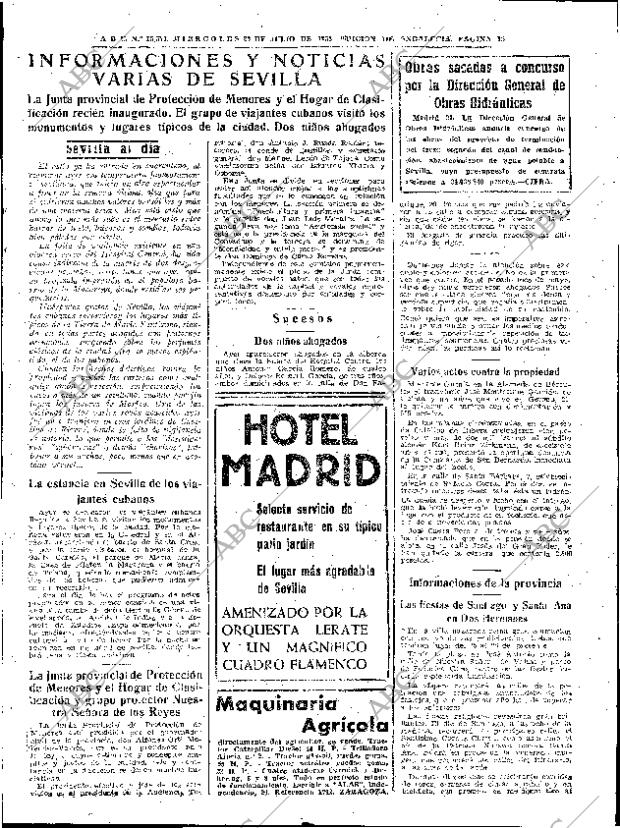ABC SEVILLA 22-07-1953 página 15