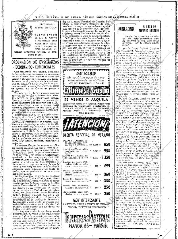 ABC MADRID 23-07-1953 página 16