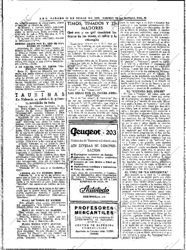 ABC MADRID 25-07-1953 página 20