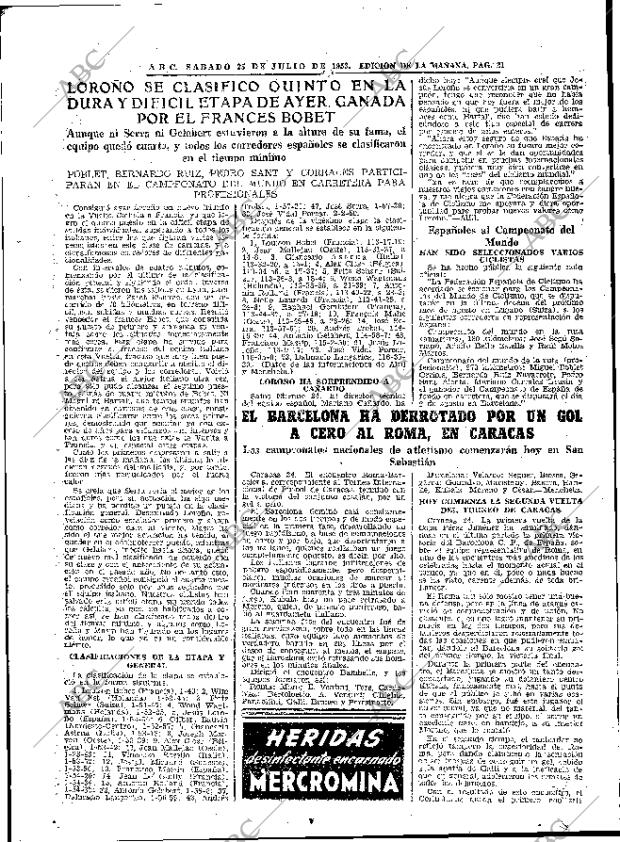 ABC MADRID 25-07-1953 página 21