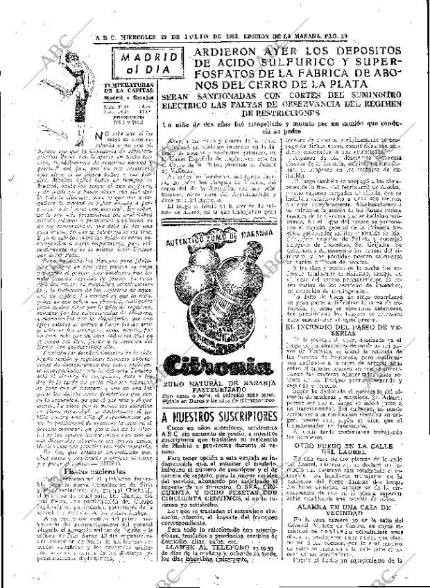ABC MADRID 29-07-1953 página 19
