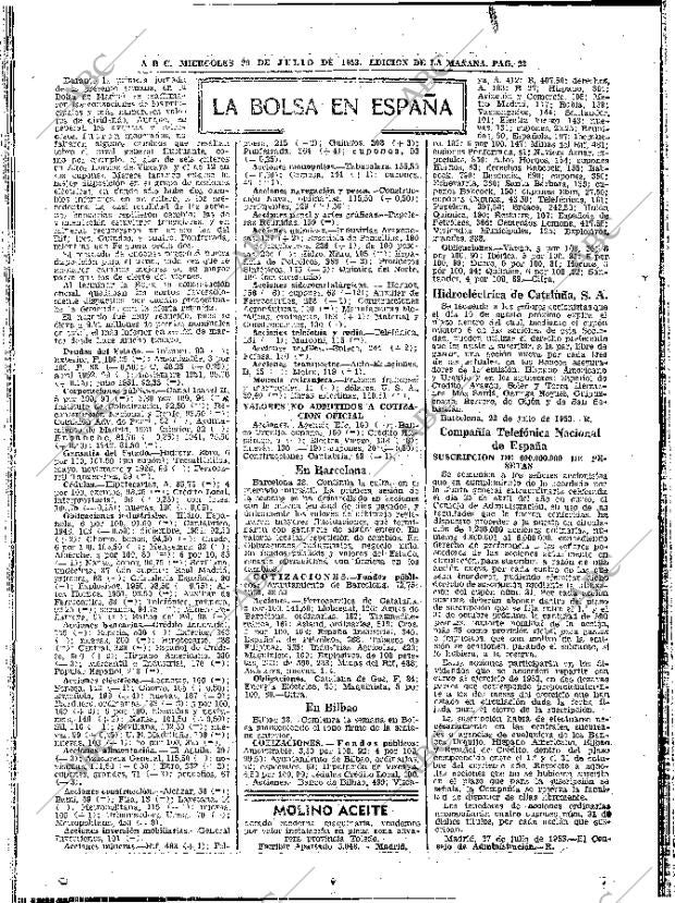 ABC MADRID 29-07-1953 página 22