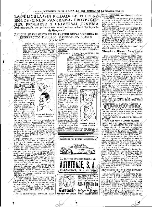 ABC MADRID 29-07-1953 página 25