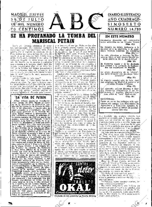 ABC MADRID 30-07-1953 página 15