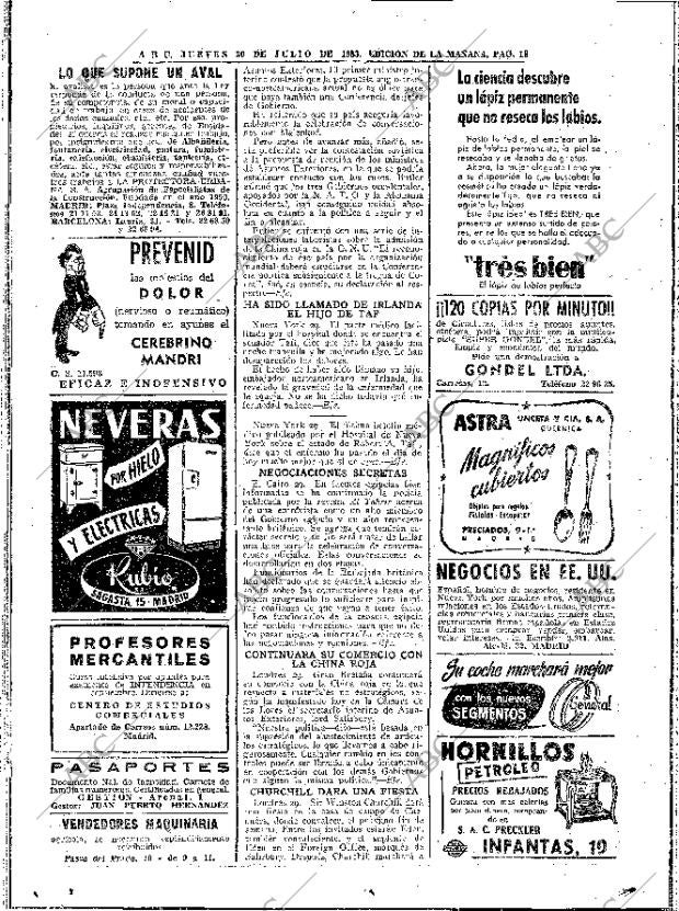 ABC MADRID 30-07-1953 página 18