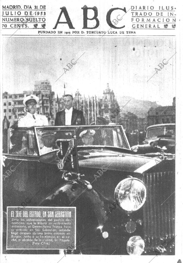 ABC MADRID 31-07-1953 página 1