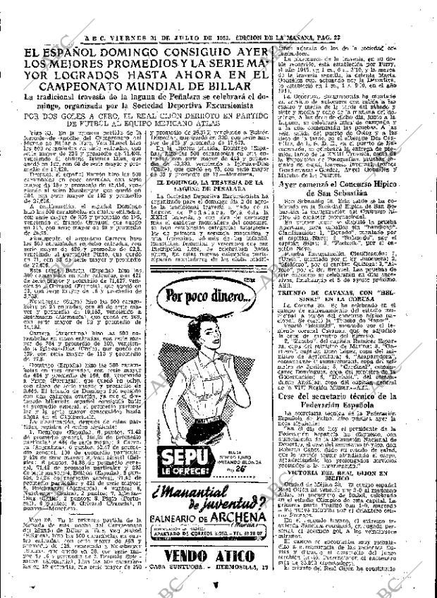 ABC MADRID 31-07-1953 página 23