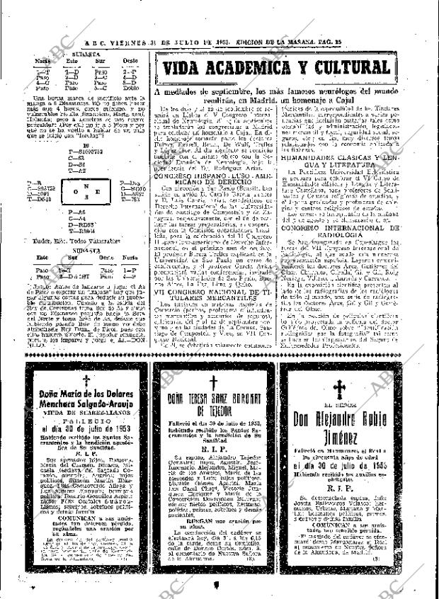 ABC MADRID 31-07-1953 página 25