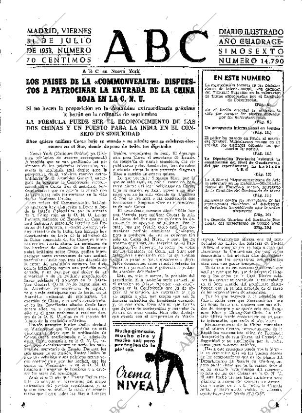 ABC MADRID 31-07-1953 página 7