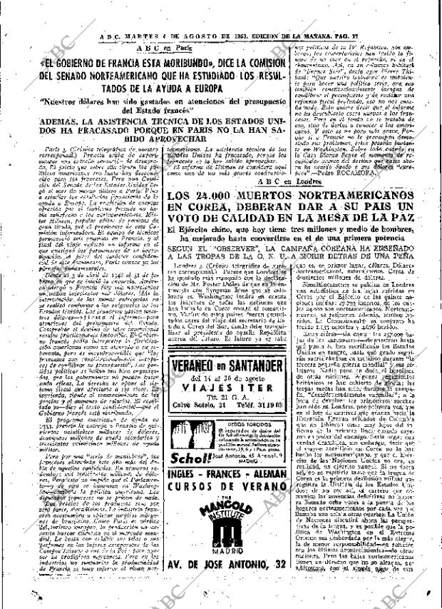 ABC MADRID 04-08-1953 página 15